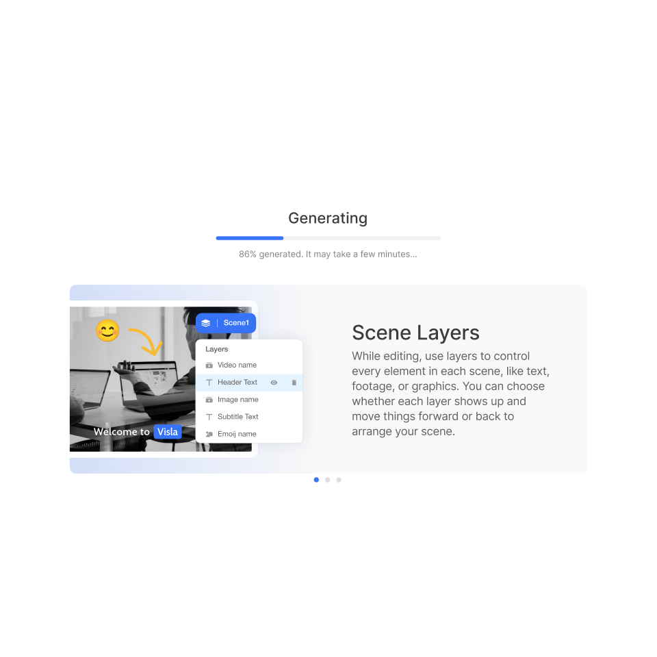 AI-powered draft creation for graduation videos using Visla’s Graduation Video Creator.